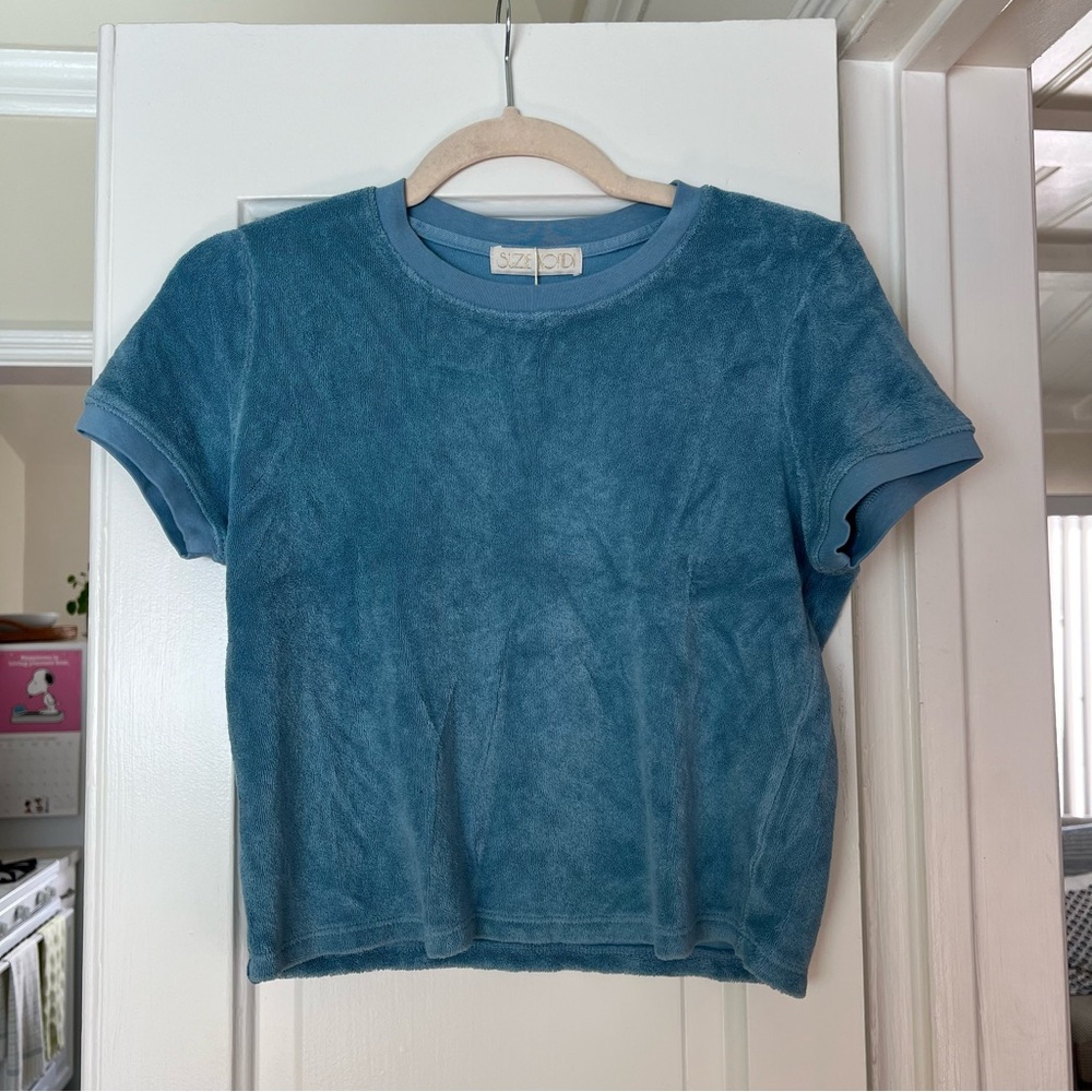 Suzie Kondi Terry Capri Crew Baby Tee